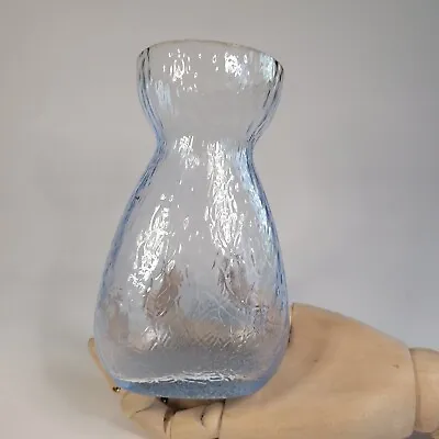 Hyacinth Vase Holmegaard Kastrup Vintage 60’s  Blue Denmark Glasswork EUC 5.7in • $89.98