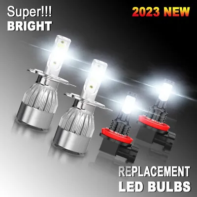 For Mazda 2 2011 2012 2013 2014 6000K LED Headlight Hi/Lo Fog Light Bulbs Combo • $22.89