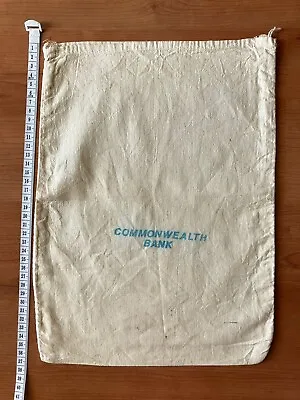 Vintage Commonwealth Bank - Calico Money Coin Bag • $19.95