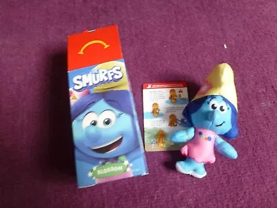 Boxed 2011 McDonalds Happy Meal Blossom Smurf Soft Toy • £0.99