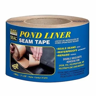 $38.88 • Buy Tite Seal EPDM Pond Liner Seam Tape 3 X25' PLST325