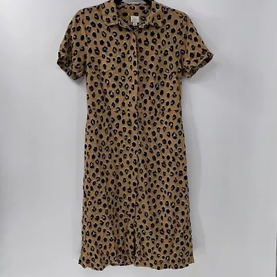 A New Day Animal Print Button Up Dress Size S Small • £2.70