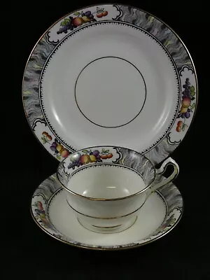 Samuel Radford Art Deco Orchard Trio Cup Saucer Plate Vintage • £8.95