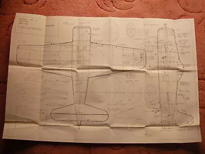 Model Aircraft Magazine Plans Of Grumann F8F-2 Bearcat A Vintage CL Scale Model • £8