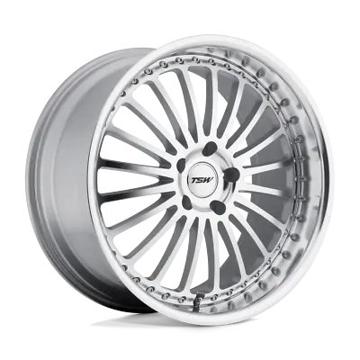 Set Of 4 TSW SILVERSTONE Wheels 17X8 5X120 SILVER MR FC LIP 20MM • $1068