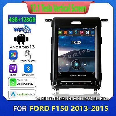 12.1  Tesla Car Play Radio Stereo GPS  Navi CD SWC For Ford F150 2013 2014 2015 • $449.99