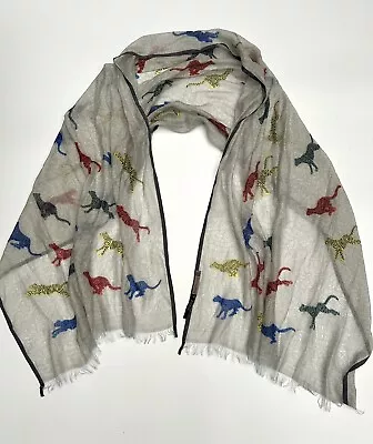 Inouitoosh Tigers Print Cotton Silk Blend Scarf  • $50