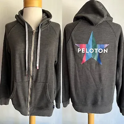 $34.99 • Buy PELOTON (2019) Official Women’s Star Logo Full Zip Hoodie Sweatshirt Size Medium