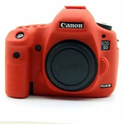 Silicone Body Bag Cover Case Skin For Can0n EOS 5D Mark III 5D3/5DS/5DR 6D2 800D • £21