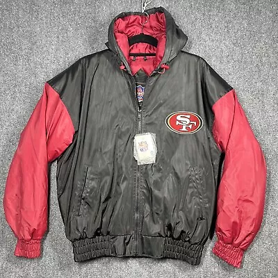 Gameday NFL Vintage Vtg San Francisco 49ers Jacket Mens Size Medium M Red Black • $87.96