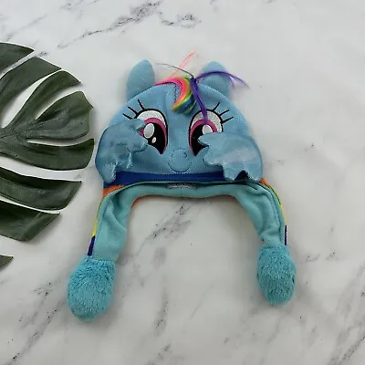 My Little Pony Kids Flipeez Beanie Hat One Size Rainbow Dash Flapping Wings • $12.79
