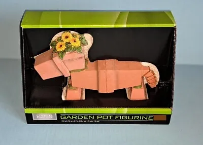 Dachshund Dog Garden Pot Figure NIB • $30