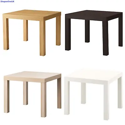 IKEA Lack Side Table 55cm Square Small Coffee Table For Bedroom Or Office Displa • £19.82