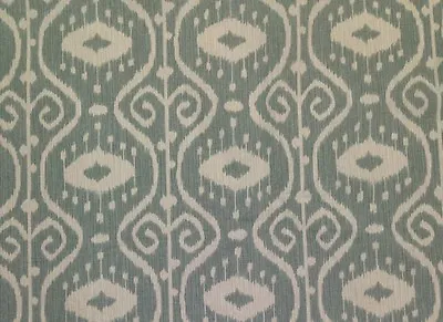 Magnolia Home Bali Spa Blue Ikat Toscana Furniture Fabric By The Yard 54 W • $7.50