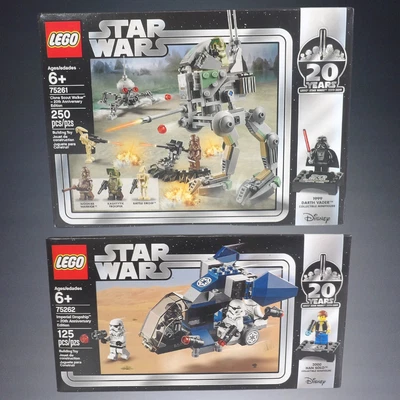 £155.75 • Buy Lego Star Wars 20yr Anniversary Clone Scout Walker 75261+imperial Dropship 75262