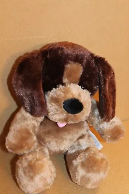 Build A Bear Brown Puppy Dog Soft/ Plush Toy 12   BABW • £6.99