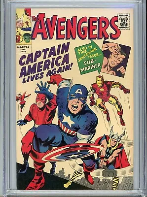 1966 Marvel Avengers # 4 CGC 8 .5 Golden Record Reprint White Pages • $899.10