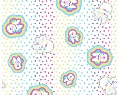 Disney Minnie Mouse Rainbow Dots 100%Cotton Fabric - HALF METER- 58 /147cm Wide • £7.99