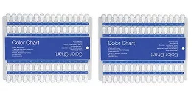 2 Color Chart Nail Palette - 60 Colors Nail Tip Display Clear With Hang Hole NEW • $8.50