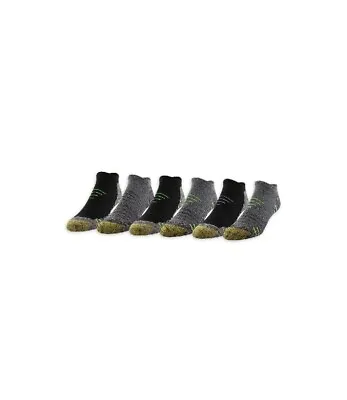 Gold Toe Pro Sport Cushion Mens Socks No Show Breathable 6 Pair Shoe Size 6-12.5 • $14.99