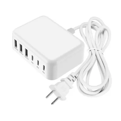 6 Port USB Hub Fast Wall Charger Station Multi-Function Desktop AC Power Adapter • $17.58