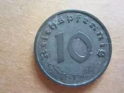 1 Coin From Germany - 10 Reichspfennig 1941 'F' • £5.75