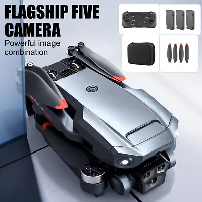 3 Batteries Drone K818 MAX 4K HD Five Camera WIFI FPV Foldable RC Quadcopter NEW • £39.55