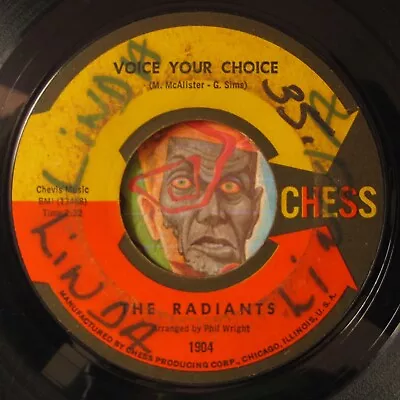 HEAR Radiants 45 Voice Your Choice / If I Only Had You CHESS Soul R&B • $3