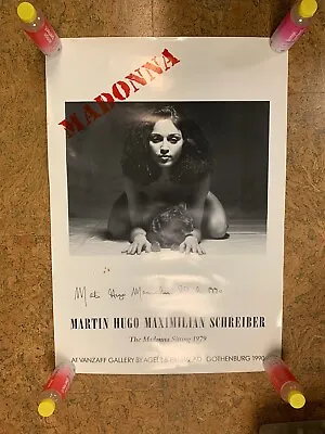 Madonna Sitting 1979 Poster Signed By Martin H M Schreiber Photographer • $299.99