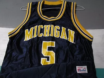 VTG Michigan Wolverines Jalen Rose Speedline Pro Pak Jersey Men's 46 • $29.99