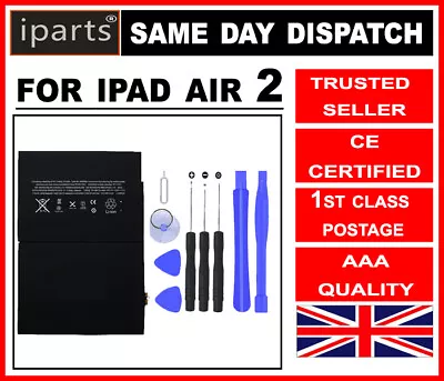 £13.39 • Buy GENUINE IPARTS®  REPLACEMENT BATTERY FOR APPLE IPAD AIR 2 7340mAh OEM + TOOLS