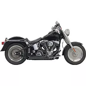 Bassani Black Turnout Pro-Street Exhaust System For 86-17 Softail • $824.95