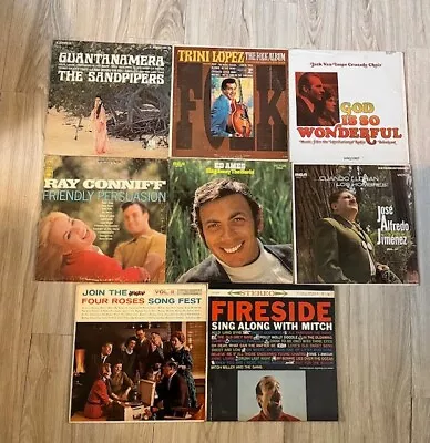 Lot Of 8 Vintage Vinyl Records Ed Ames Mitch Miller Ray Conniff Folk Classical • $7.99