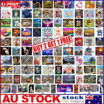 $11.19 • Buy AU Full Drill 5D Diamond Painting Kits DIY Cross Stitch Embroidery Mural Decor.