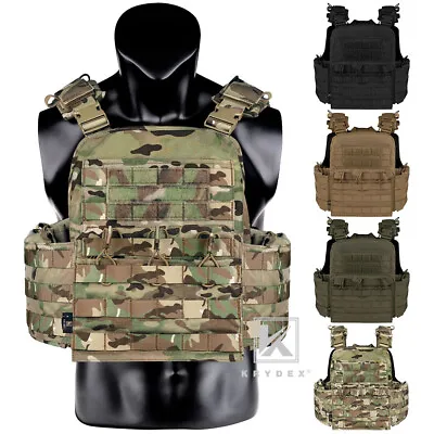 KRYDEX CPC Plate Carrier Tactical Heavy Duty MOLLE Vest Magazine Pouch Medium • $114.95