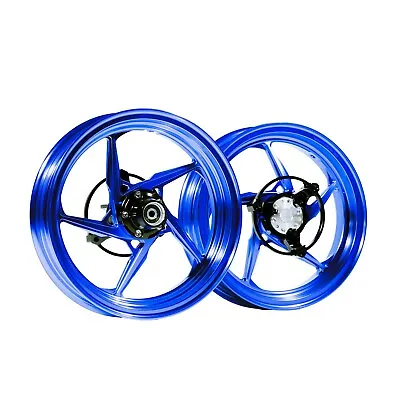 Forged Aluminum Alloy Rims Wheels For Yamaha Zuma 125  2022 - 2024 - Blue Color • $939.32