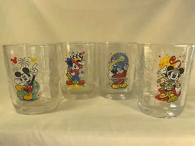 Mickey Mouse Walt Disney World Celebration 2000 McDonald's Glasses Set Of 4 • $19.99