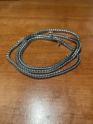 $124 • Buy Trollbeads Original Foxtail 13245 Necklace Silver 17.7in  TAGNE-00005 NEW!