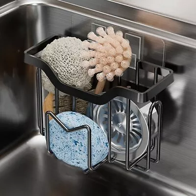 Stainless Steel Kitchen Sink Caddy Tidy Storage Holder Rack Organizer Hanging AU • $15