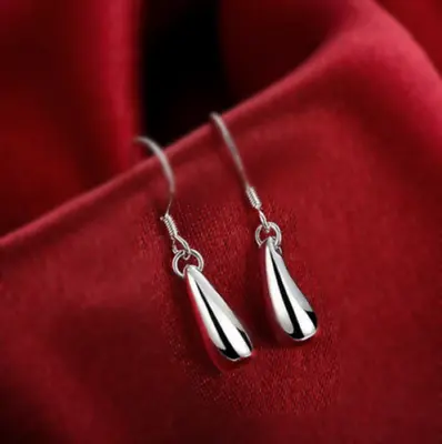 $8.99 • Buy Women's 925 Sterling Silver Teardrop Light Weight Drop Dangle Fashion Earrings