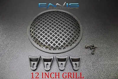 12 Inch Steel Speaker Sub Subwoofer Grill Mesh Cover W/ Clips Screws Glkt-12 • $12.95