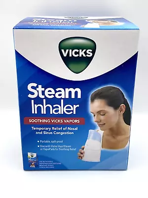 Vicks Personal Steam Inhaler W/ 5 Scent Pads Lightweight Portable Steam Inhaler • $19.95