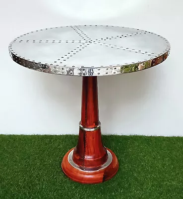 Vintage Aviator Table Coffee Tea Cocktail End Table Bar Restaurant Pub Furniture • $275.98