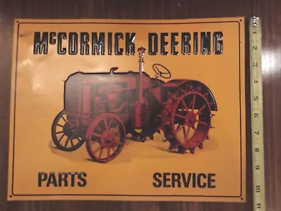 AAA METAL CO. SIGN MCCORMICK DEERING PARTS AND SERVICE Coitsvilke OH • $12