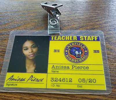 Black Lightning ID Badge-Garfield High School Anissa Pierce Cosplay Prop Costume • £7.59