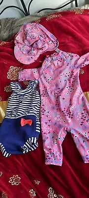 Baby Girls Nappy Swimming Costume And Swimsuit  Age 12-18 Months  • £4.50