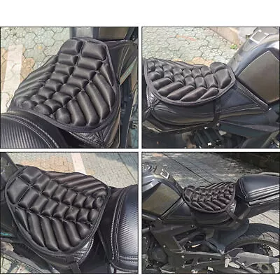 Universal Motorcycle Comfort 3D Seat Cushion Cover Comfort Lycra Shockproof Pad • $18.98