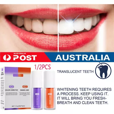 $7.86 • Buy V34 Colour Corrector Teeth Whitening Sensitive Teeth Toothpaste Gel Oral Hygiene