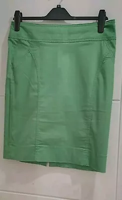 H&M Ladies Green Knee Length Skirt Size 12 • £3.99