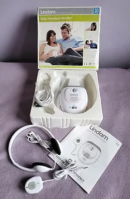 Baby Fetal Heartbeat Monitor + Headphones 2nd Lead & Microphone Boxed + Manual • £12.75